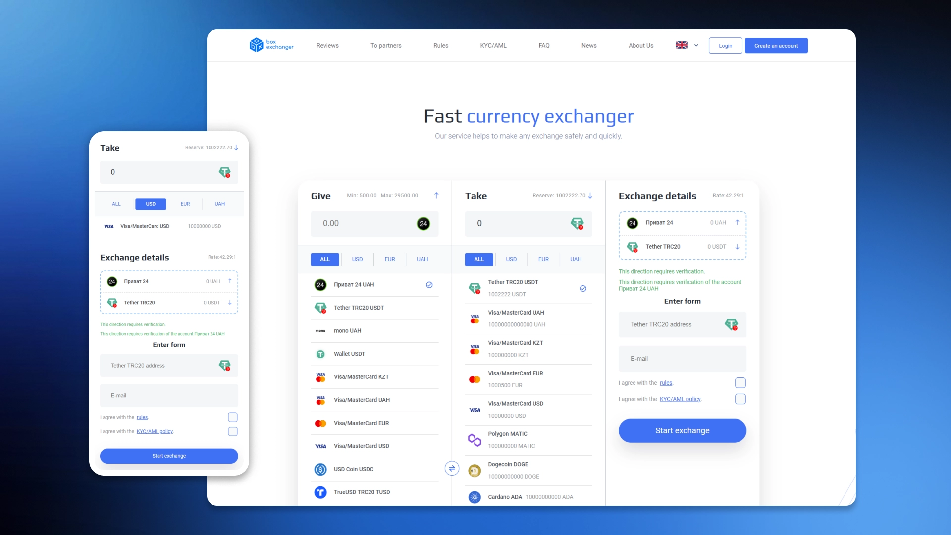 Кріптообмінник під ключ на базі платформи BoxExchanger