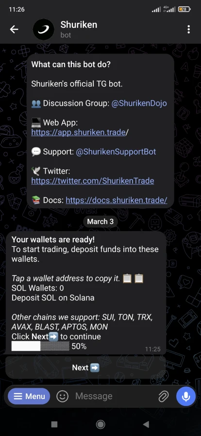 Топ боты Телеграм для криптовалют – Shuriken