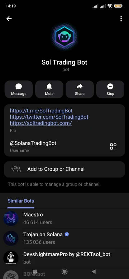 Топ боты Телеграм для криптовалют – Sol Trading Bot