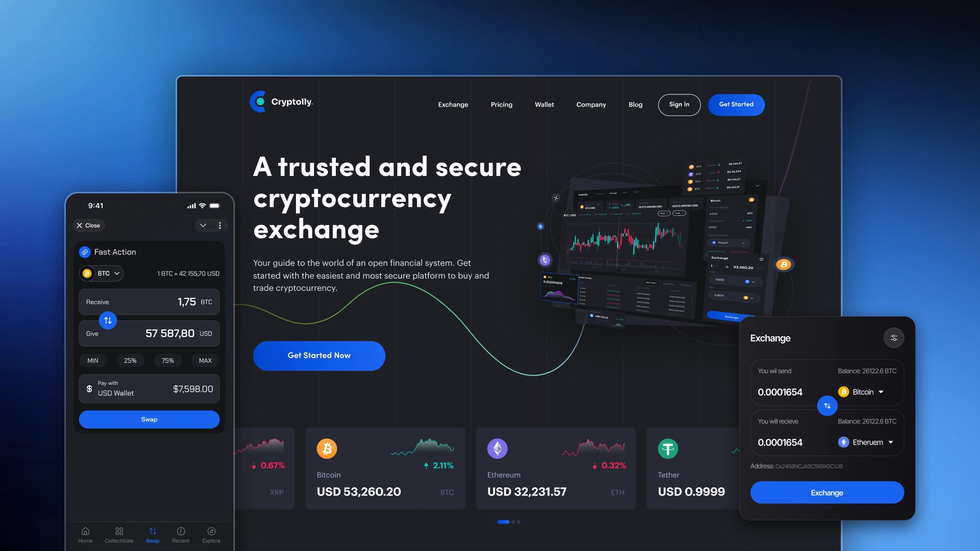 Telegram та Web‑чат криптообмінник