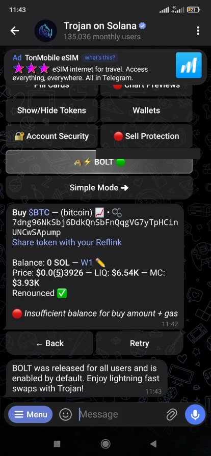 Топ боты Телеграм для криптовалют – Trojan