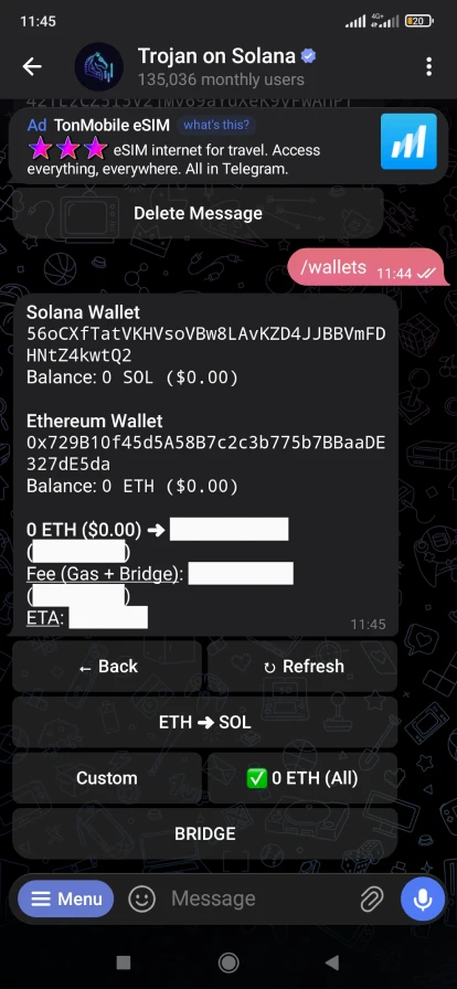 Топ боты Телеграм для криптовалют – Trojan
