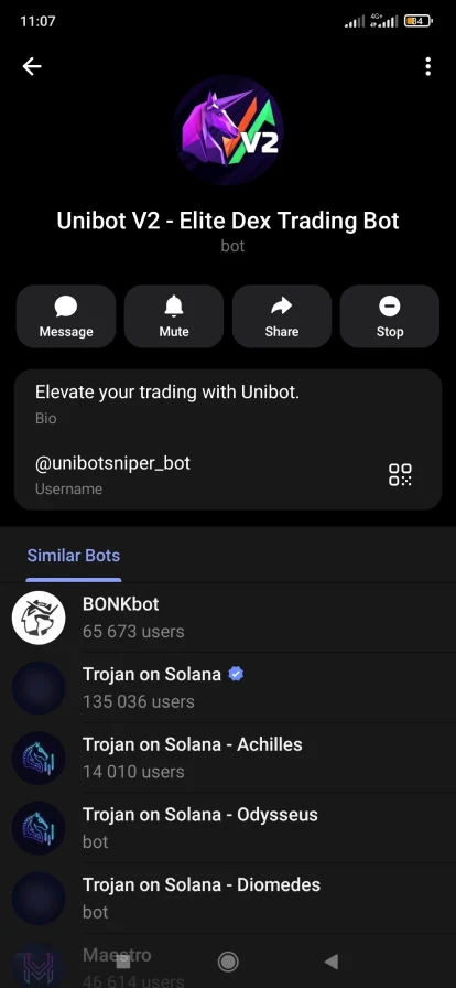 Топ боты Телеграм для криптовалют – Unibot