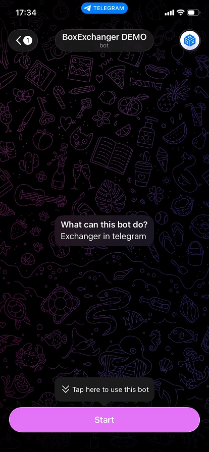 Telegram bot exchange